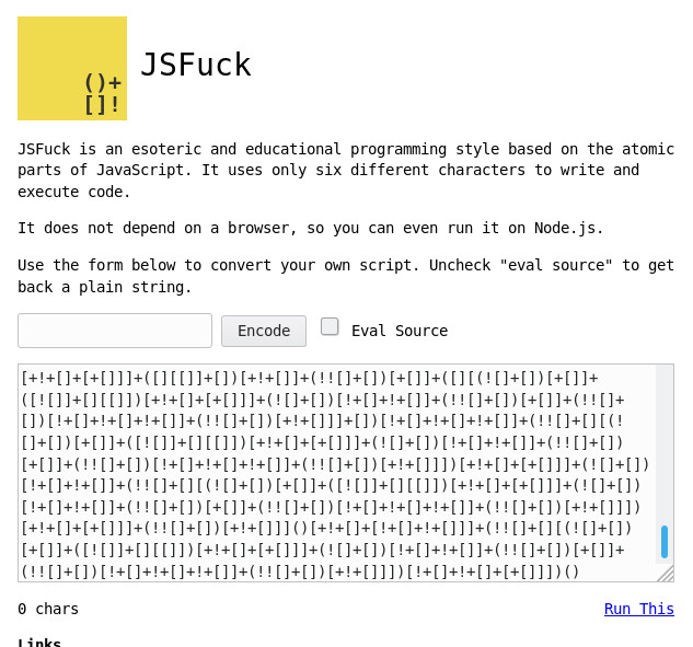 Connect the Dots - JSFuck
