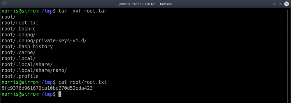 Connect the Dots - root.txt