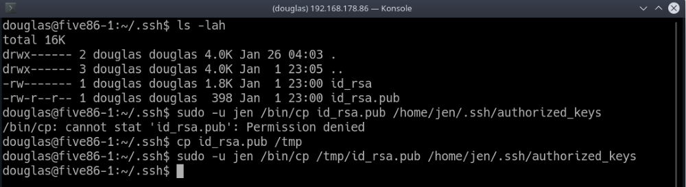 Five86:1 SSH Keys