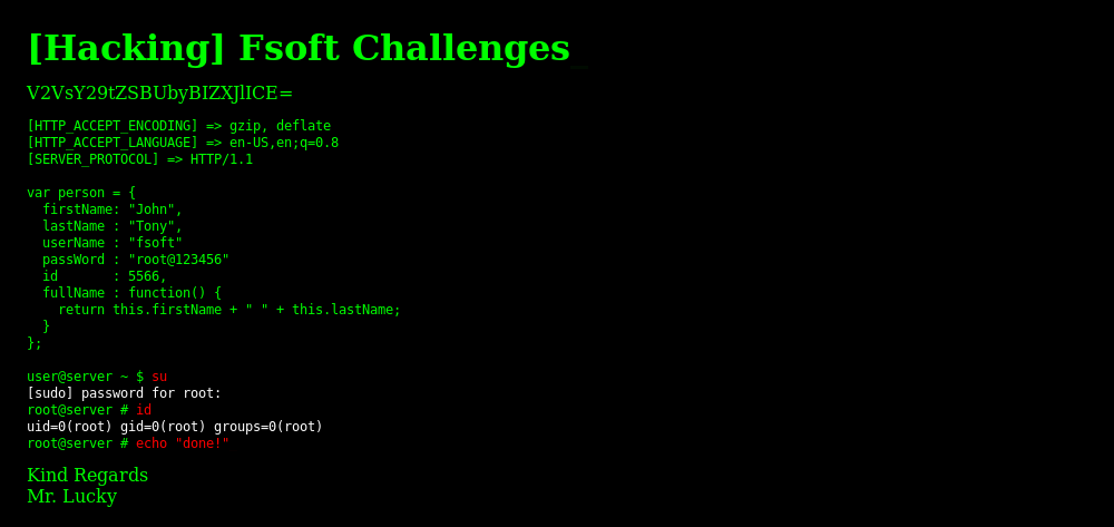 FSoft Challenge Port 80