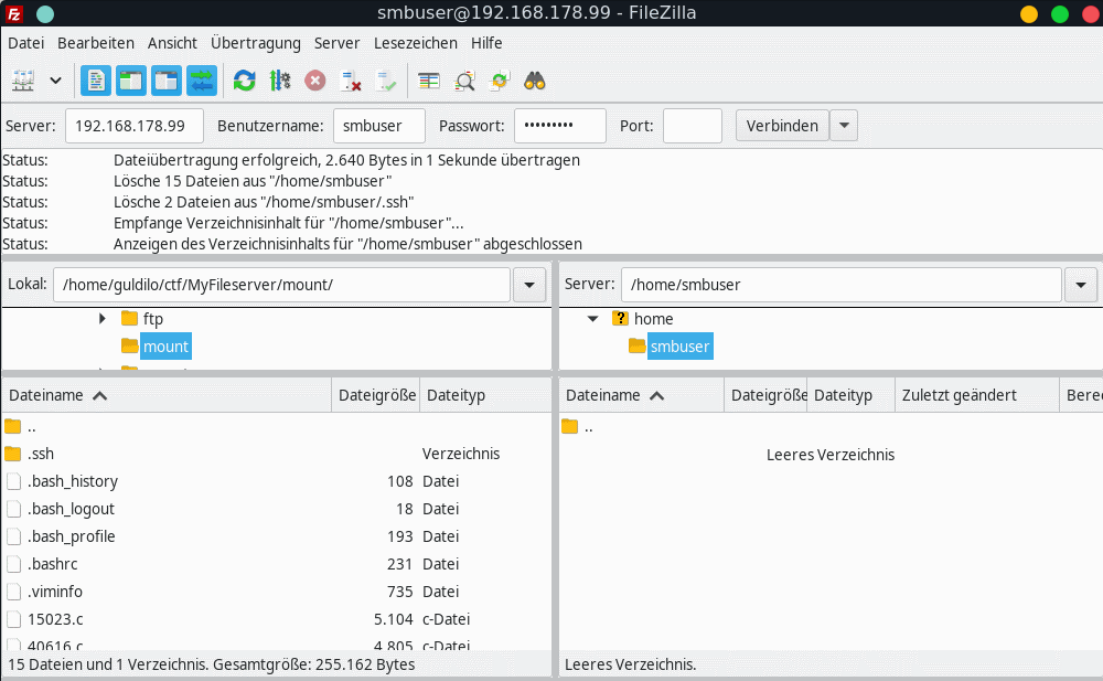 My File Server - FTP smbuser