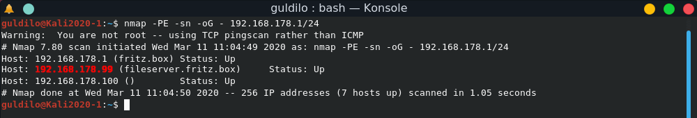 My File Server - IP Scan