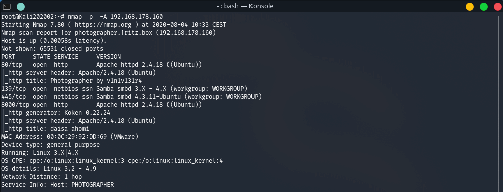 Photographer - PortScan